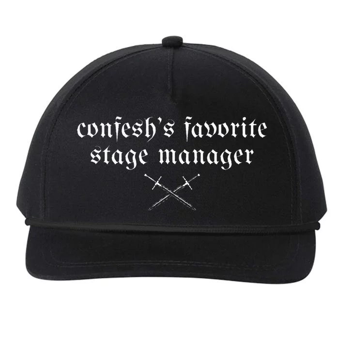 ConfeshS Favorite Stage Manager Snapback Five-Panel Rope Hat