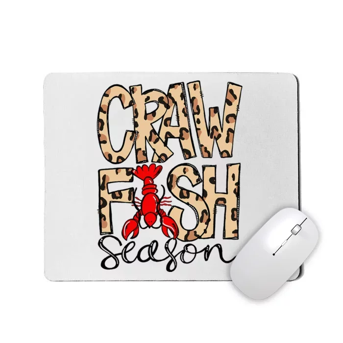 Craw Fish Season Leopard Love Crawfish Mousepad