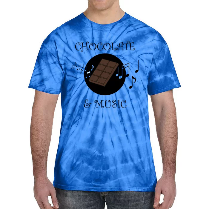 Chocolatier Funny Saying Chocolate And Music Notes Musician Gift Tie-Dye T-Shirt