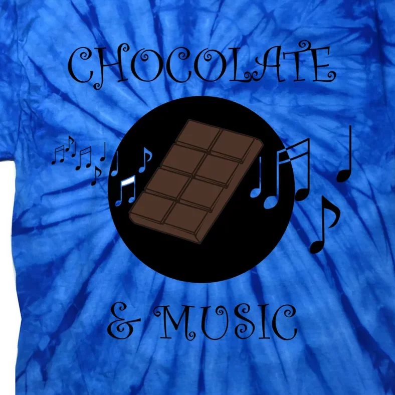 Chocolatier Funny Saying Chocolate And Music Notes Musician Gift Tie-Dye T-Shirt