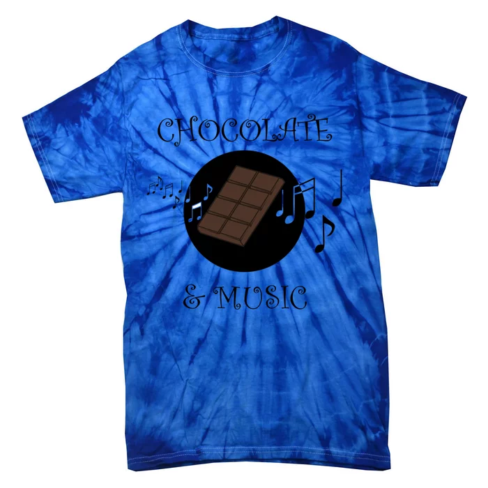 Chocolatier Funny Saying Chocolate And Music Notes Musician Gift Tie-Dye T-Shirt