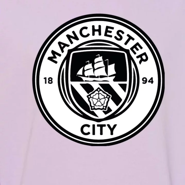 Cool Football Soccer Europe Man City Black And White Garment-Dyed Sweatshirt