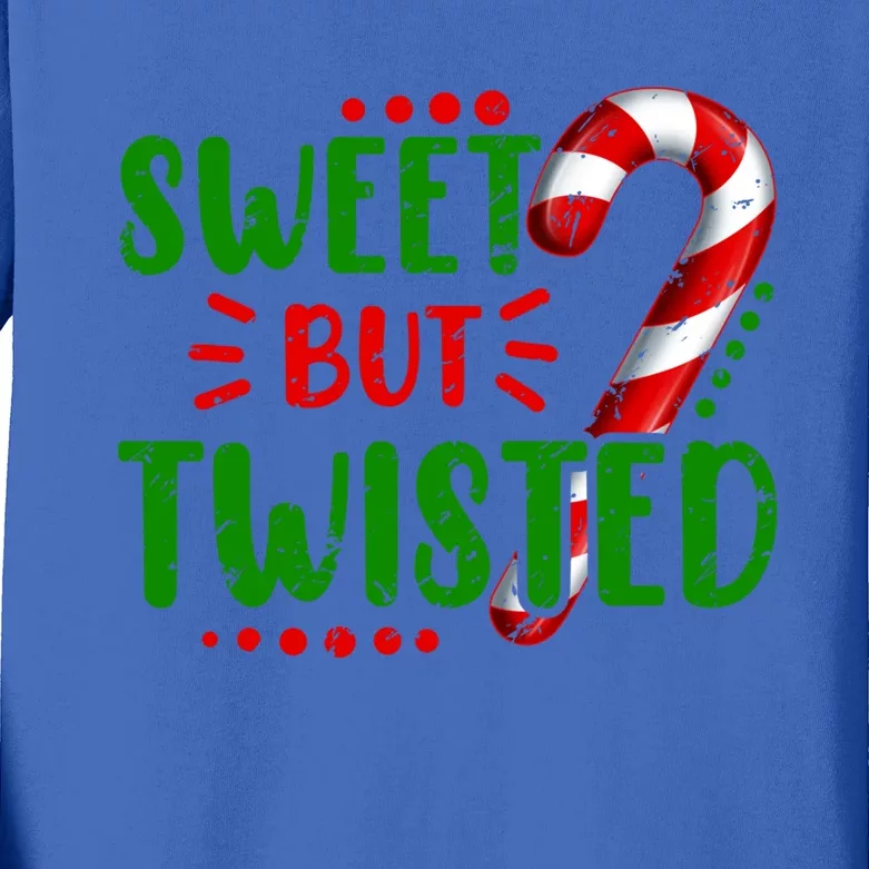 Cute Funny Sweet But Twisted Candy Cane Sweets Tester Gift Meaningful Gift Kids Long Sleeve Shirt