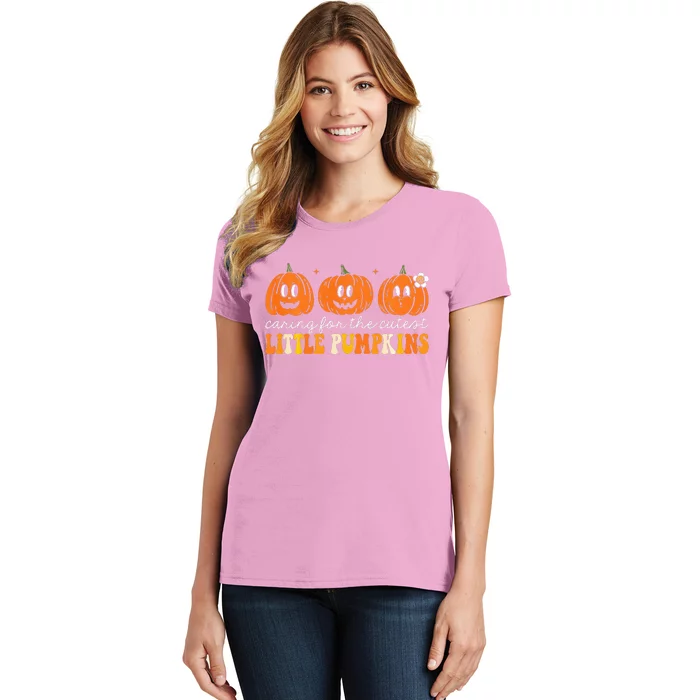 Caring For The Cutest Little Pumpkins NICU Nurse Halloween Women's T-Shirt