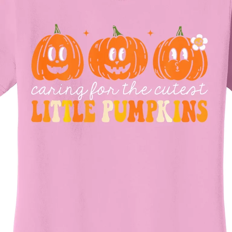 Caring For The Cutest Little Pumpkins NICU Nurse Halloween Women's T-Shirt