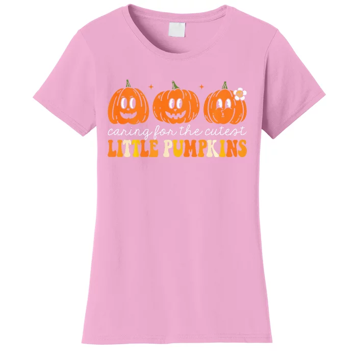 Caring For The Cutest Little Pumpkins NICU Nurse Halloween Women's T-Shirt