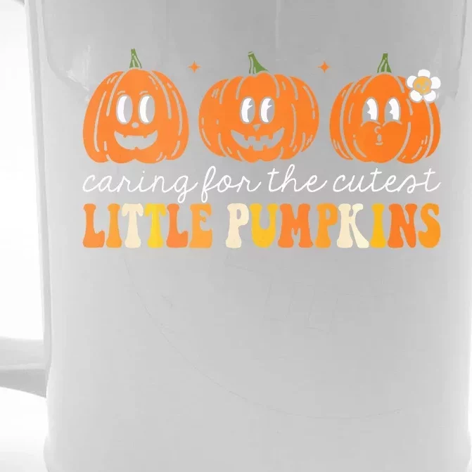 Caring For The Cutest Little Pumpkins NICU Nurse Halloween Front & Back Beer Stein