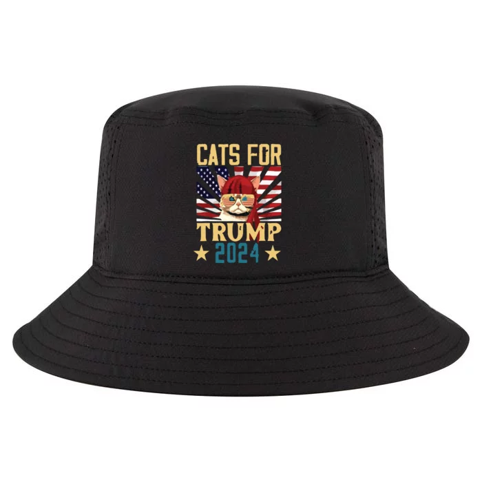 Cat For Trump 2024 Cool Comfort Performance Bucket Hat