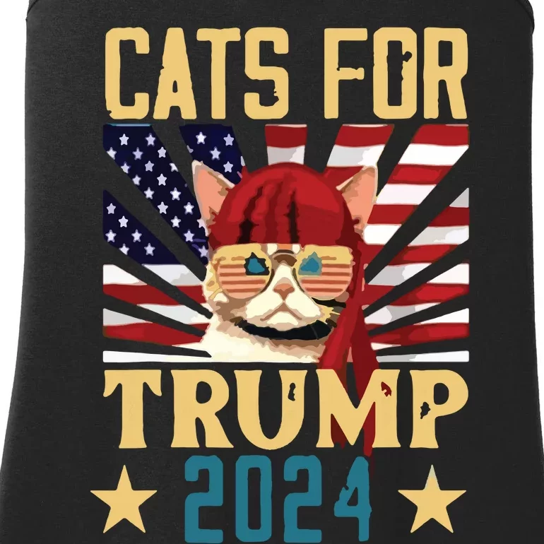 Cat For Trump 2024 Ladies Essential Tank