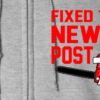 Christmas Fixed The Newel Post Essential Full Zip Hoodie