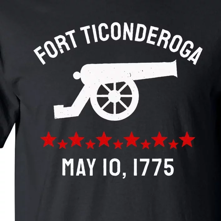 Capture Fort Ticonderoga Cannon Revolutionary War Tall T-Shirt