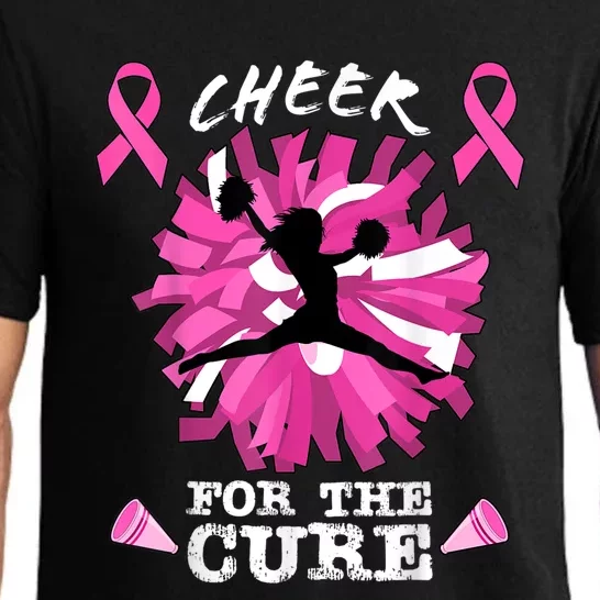 Cheer For The Cure Breast Cancer Awareness Month Cheerleader Pajama Set