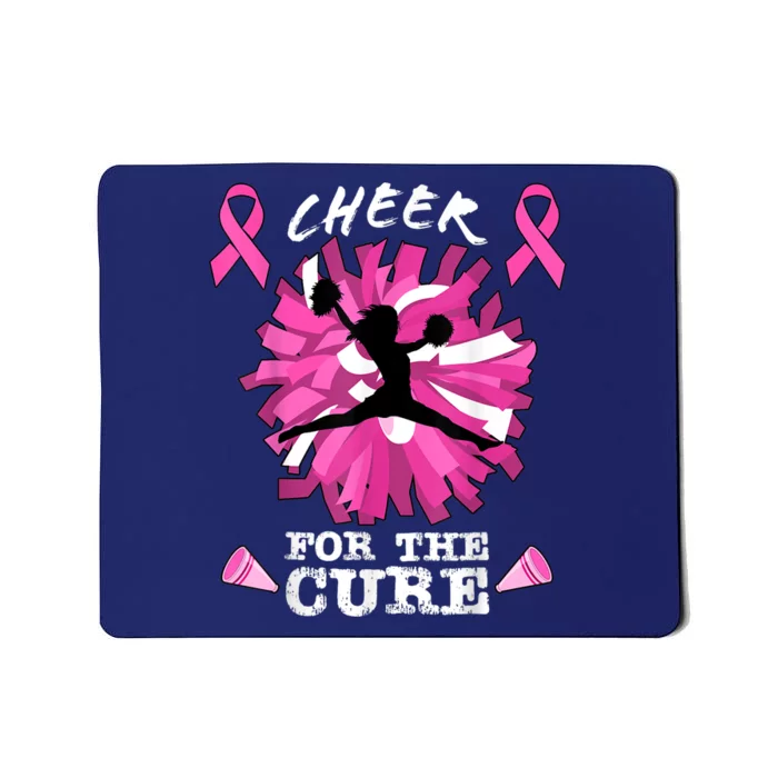 Cheer For The Cure Breast Cancer Awareness Month Cheerleader Mousepad