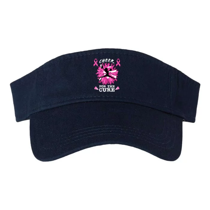 Cheer For The Cure Breast Cancer Awareness Month Cheerleader Valucap Bio-Washed Visor