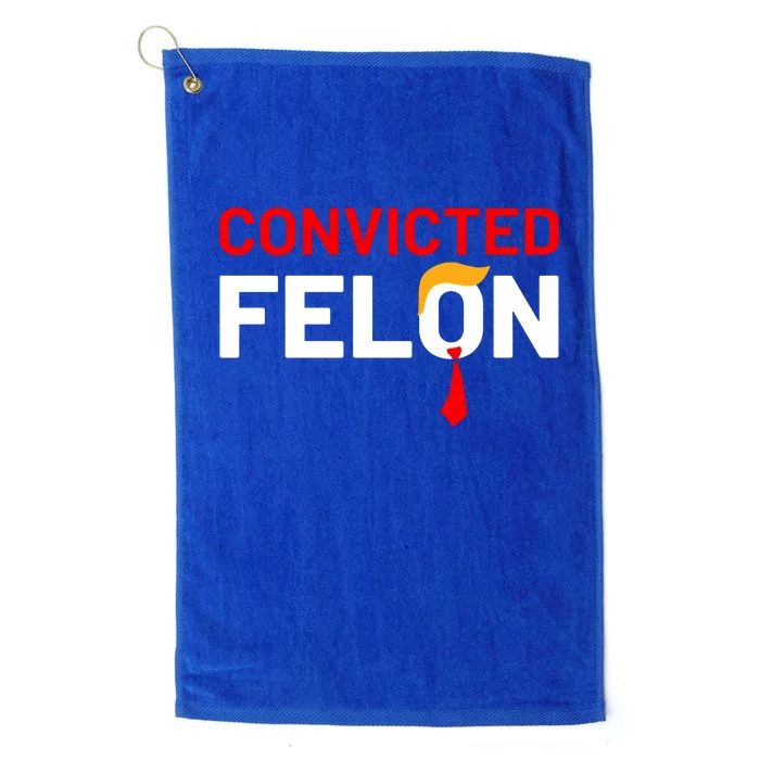 Convicted Felon Trump Platinum Collection Golf Towel