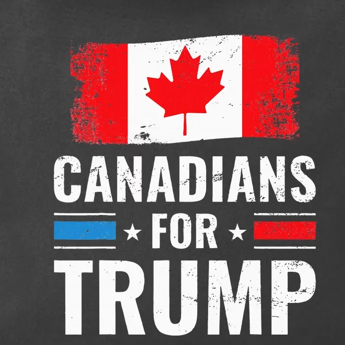 Canadians For Trump Pro Trump 2020 Supporter Gift Zip Tote Bag