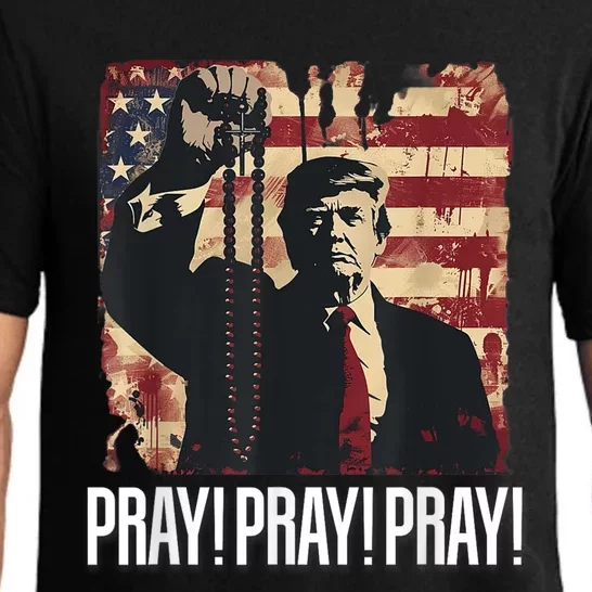 Catholics For Trump 2024 Rosary Election Pajama Set