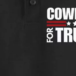 Cowboys For Trump 2024 Election Conservative Republican Dry Zone Grid Performance Polo