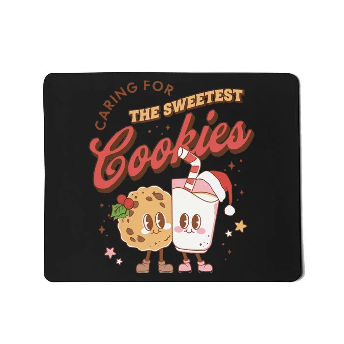 Caring For The Sweetest Cookies Nicu Nurse Christmas Cookies Mousepad