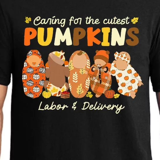 Caring For The Cutest Pumpkins Labor & Delivery Nurse Fall Pajama Set