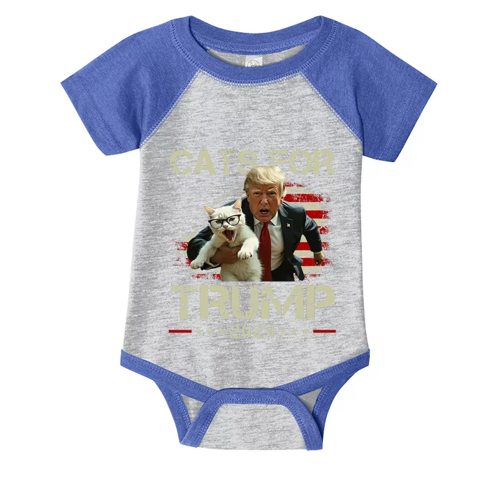 Cats For Trump Infant Baby Jersey Bodysuit