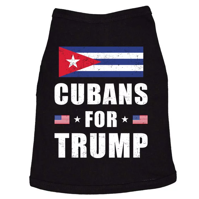 Cubans For Trump Cuban American Patriotic Doggie Tank