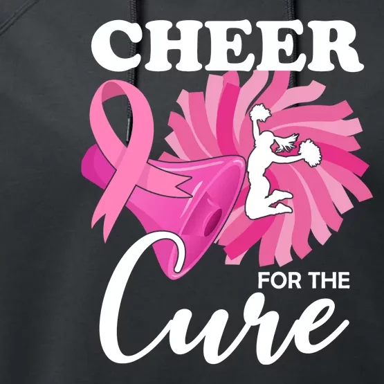 Cheer For The Cure Breast Cancer Awareness Performance Fleece Hoodie