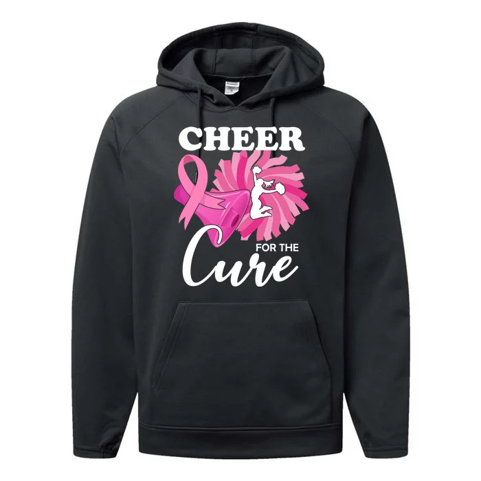 Cheer For The Cure Breast Cancer Awareness Performance Fleece Hoodie