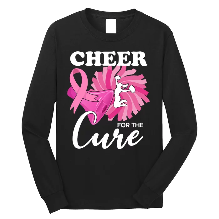 Cheer For The Cure Breast Cancer Awareness Long Sleeve Shirt