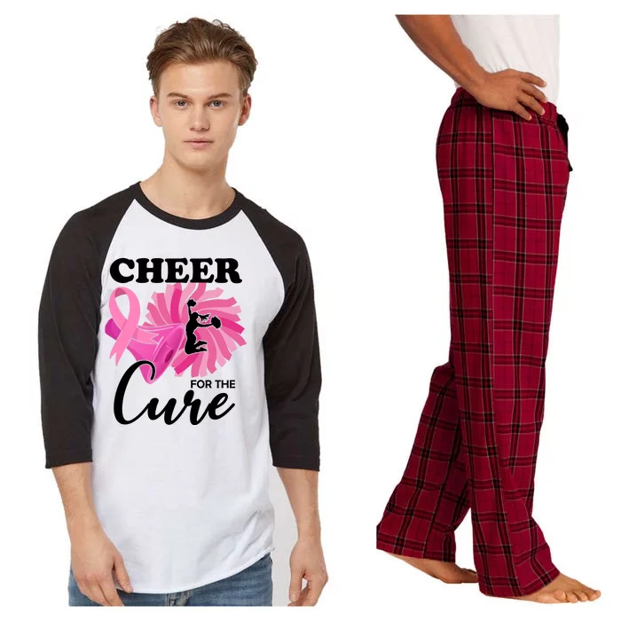 Cheer For The Cure Breast Cancer Awareness Raglan Sleeve Pajama Set