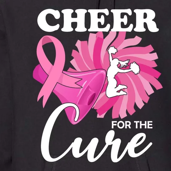 Cheer For The Cure Breast Cancer Awareness Premium Hoodie