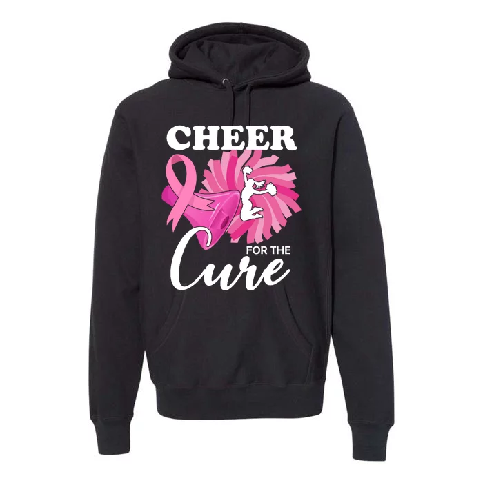 Cheer For The Cure Breast Cancer Awareness Premium Hoodie