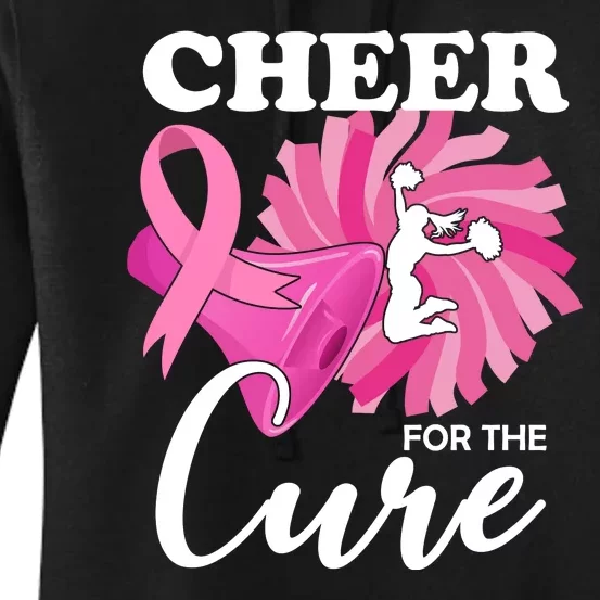 Cheer For The Cure Breast Cancer Awareness Women's Pullover Hoodie