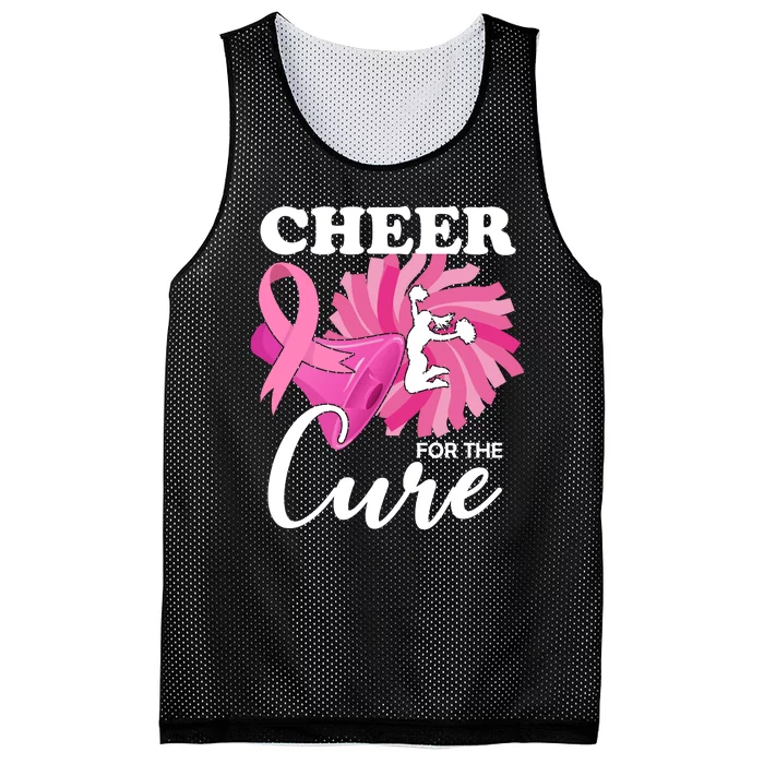 Cheer For The Cure Breast Cancer Awareness Mesh Reversible Basketball Jersey Tank