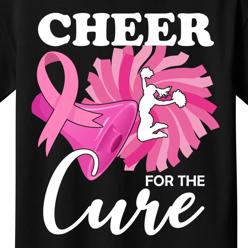 Cheer For The Cure Breast Cancer Awareness Kids T-Shirt