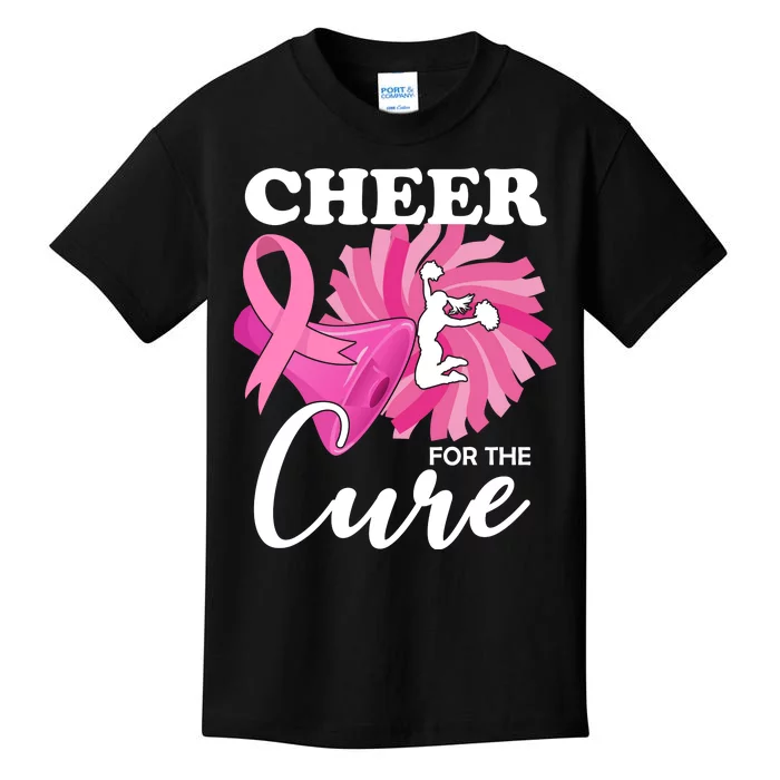 Cheer For The Cure Breast Cancer Awareness Kids T-Shirt