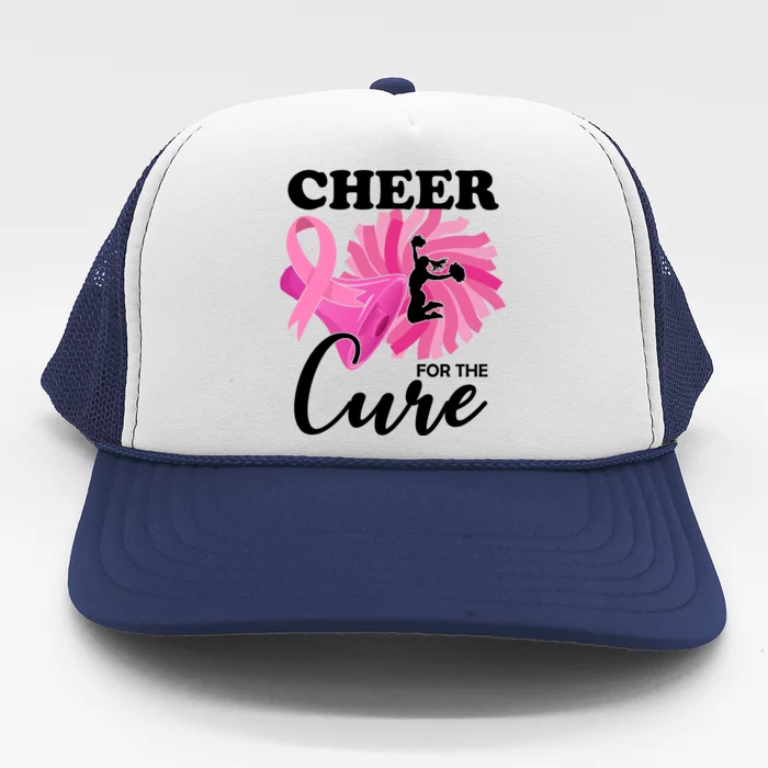 Cheer For The Cure Breast Cancer Awareness Trucker Hat