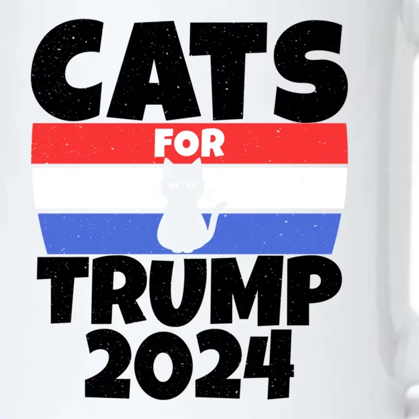 Cats For Trump 2024 Black Color Changing Mug