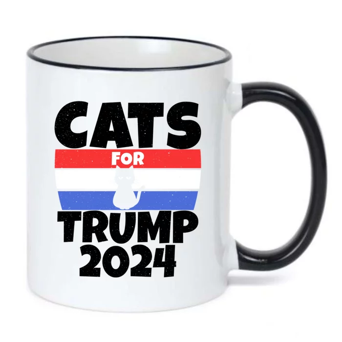 Cats For Trump 2024 Black Color Changing Mug