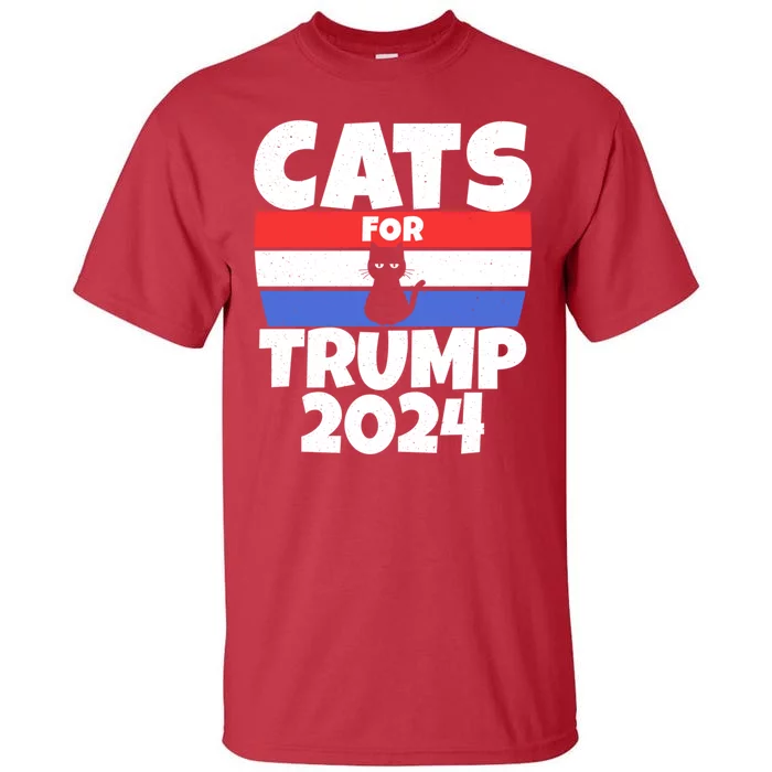 Cats For Trump 2024 Tall T-Shirt