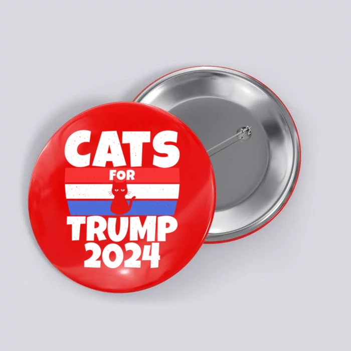 Cats For Trump 2024 Button