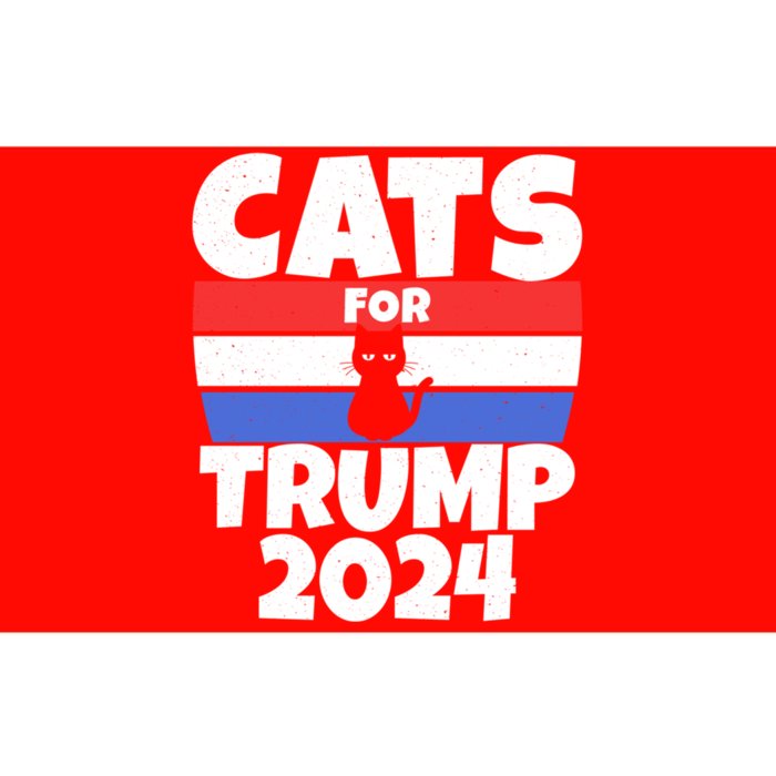 Cats For Trump 2024 Bumper Sticker