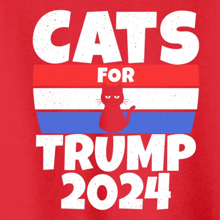 Cats For Trump 2024 Toddler T-Shirt