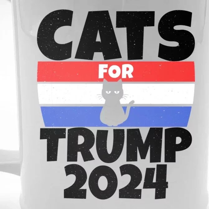 Cats For Trump 2024 Front & Back Beer Stein