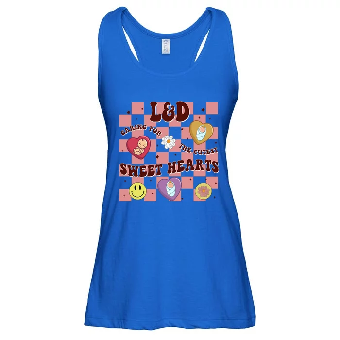 Caring For The Cutest Sweethearts Valentines Day L And D Gift Ladies Essential Flowy Tank