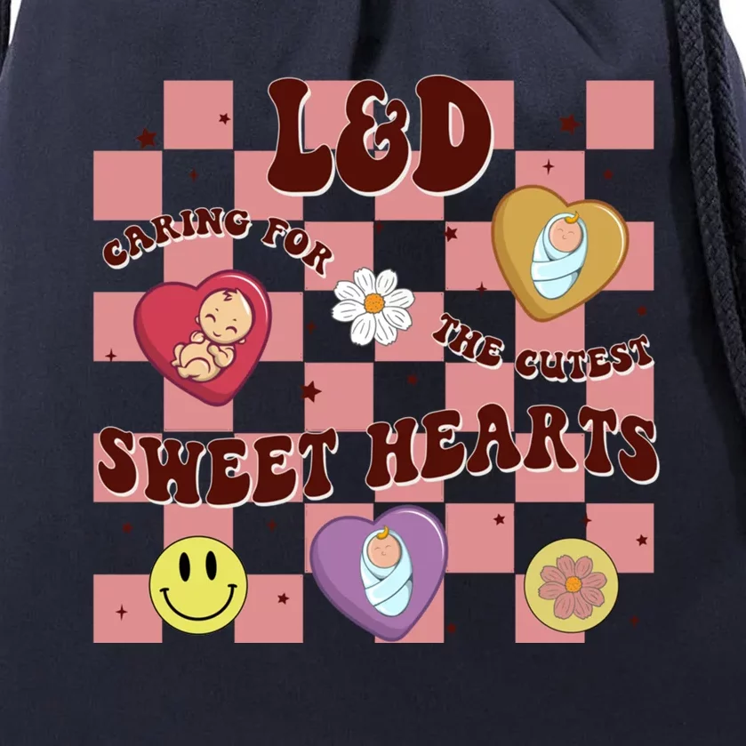 Caring For The Cutest Sweethearts Valentines Day L And D Gift Drawstring Bag