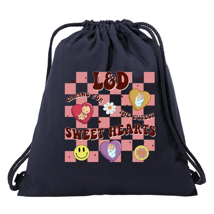 Caring For The Cutest Sweethearts Valentines Day L And D Gift Drawstring Bag