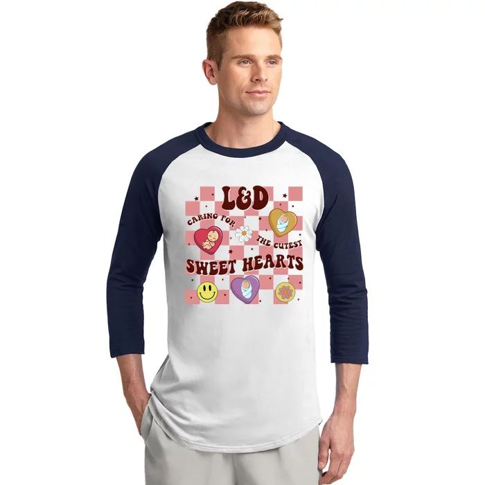 Caring For The Cutest Sweethearts Valentines Day L And D Gift Baseball Sleeve Shirt