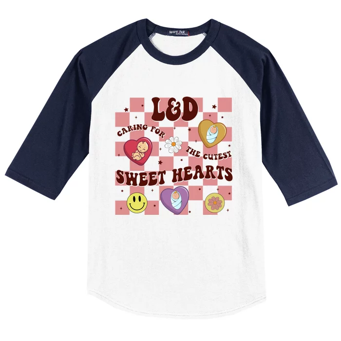 Caring For The Cutest Sweethearts Valentines Day L And D Gift Baseball Sleeve Shirt