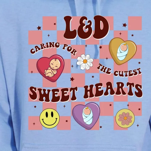 Caring For The Cutest Sweethearts Valentines Day L And D Gift Unisex Surf Hoodie